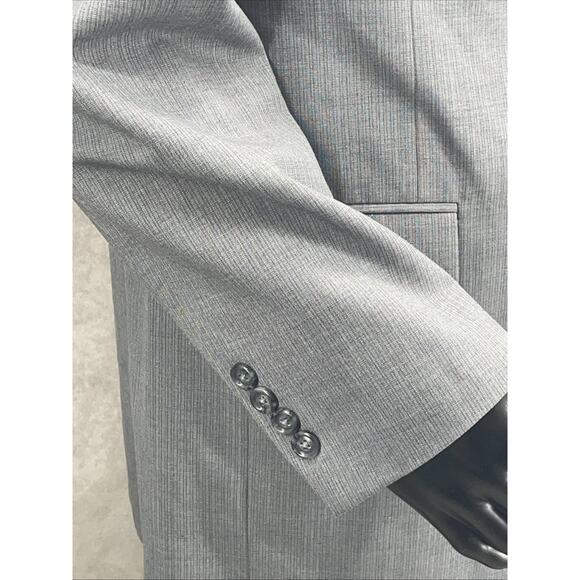 NEW Jos A Bank Mens 42R Gray 100% Wool Blazer Sport Coat Business Casual Suit - Picture 5 of 10